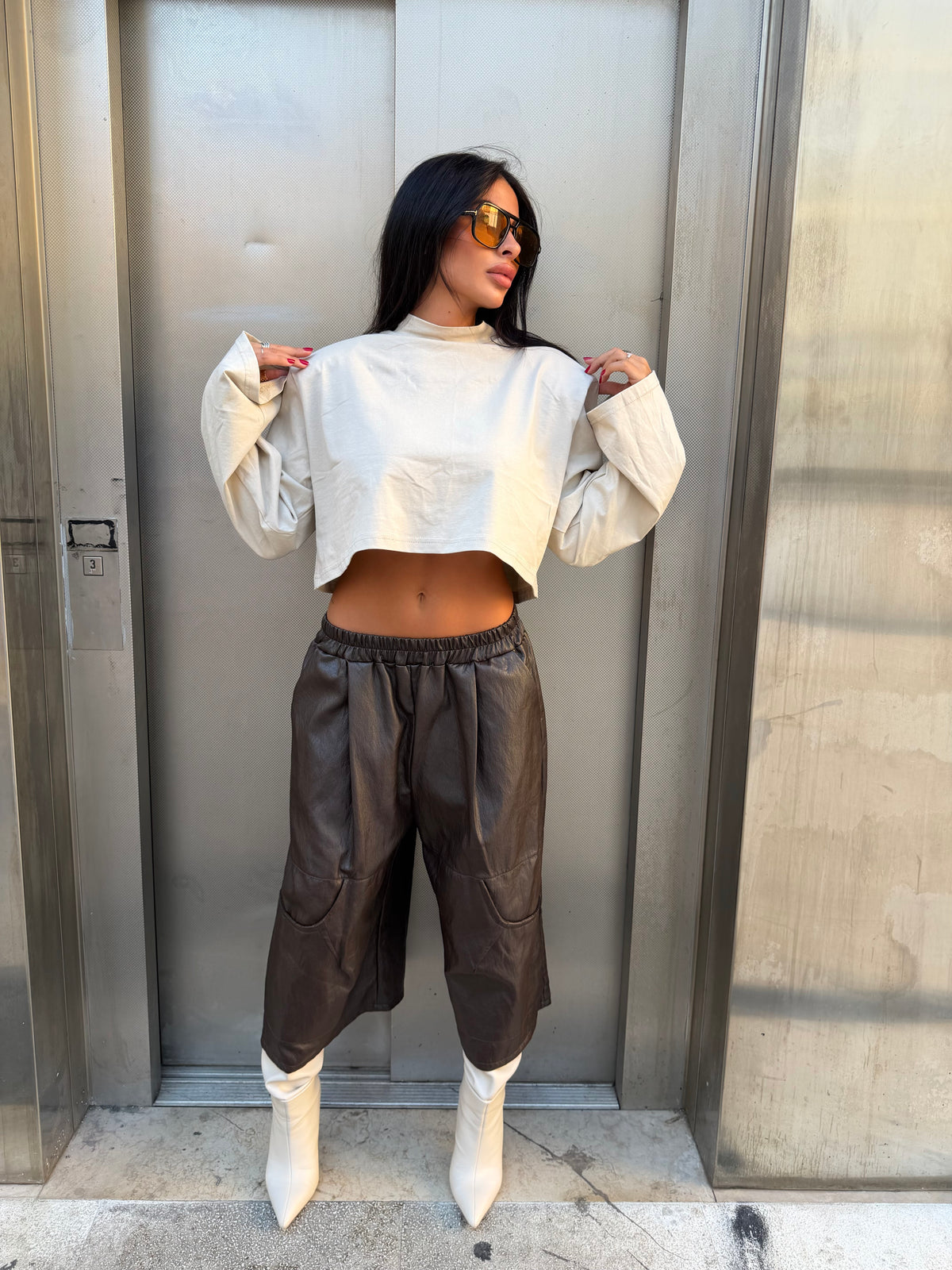 Maglia crop