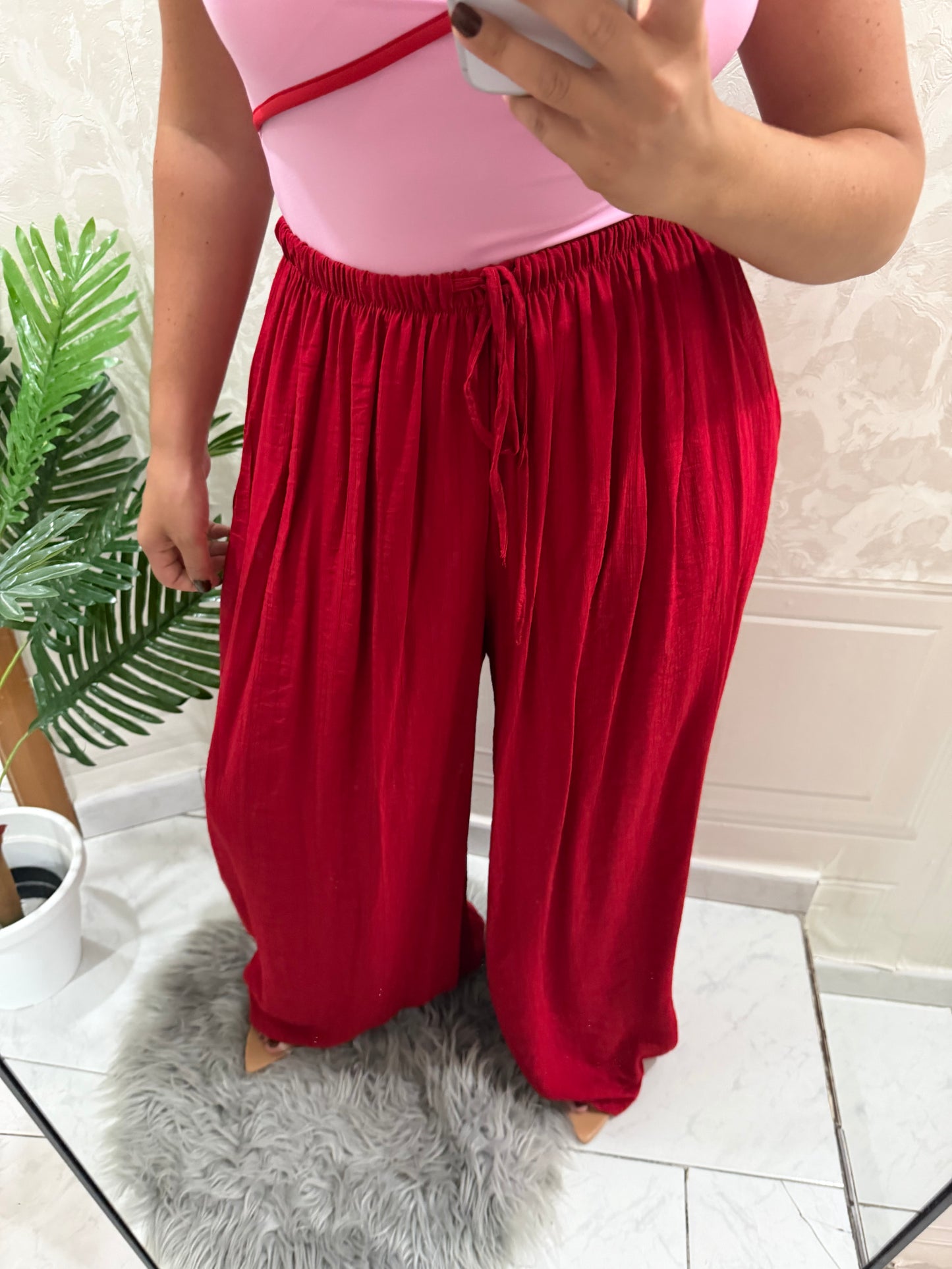 Pantalone misto-lino