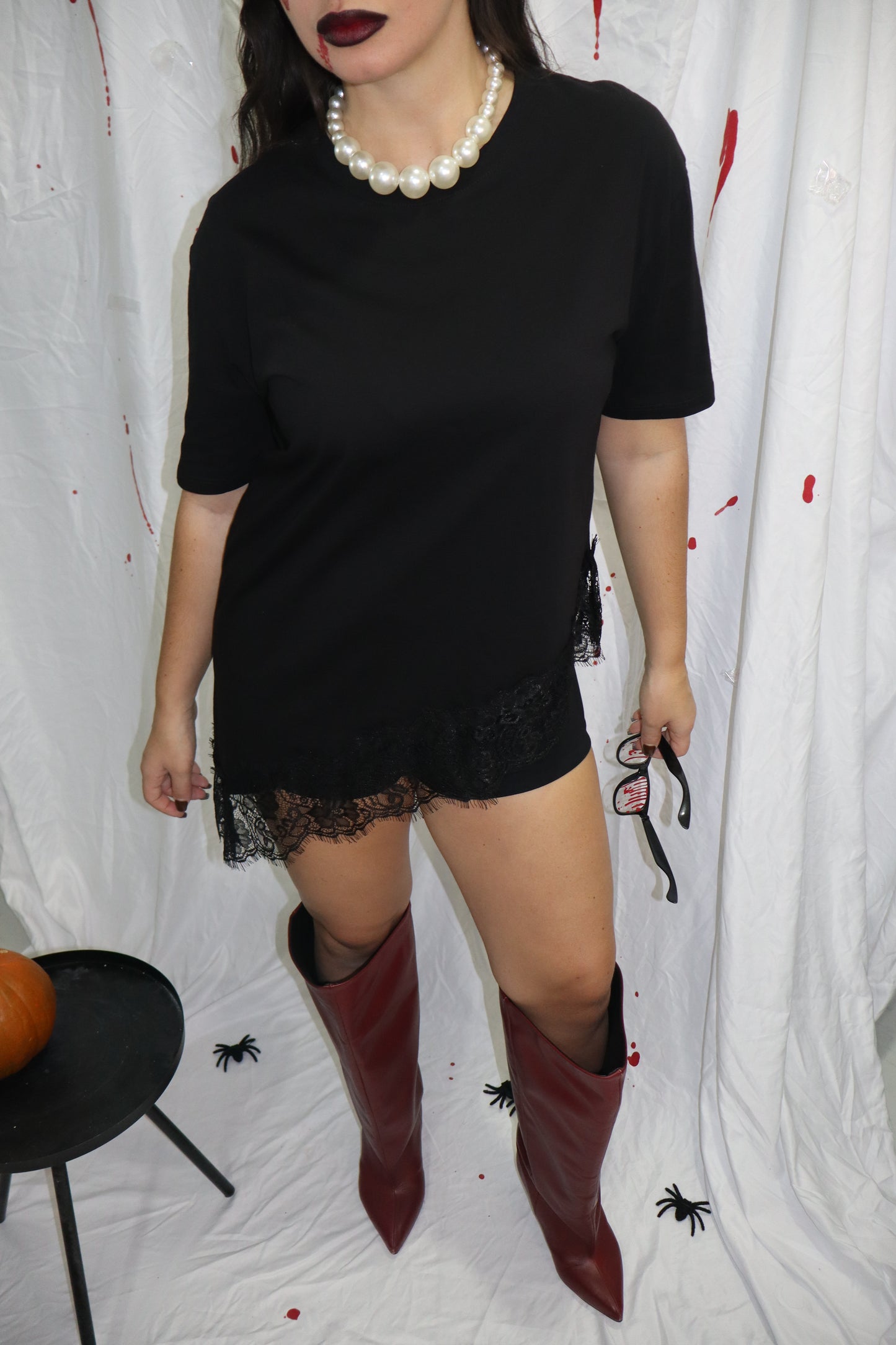 T shirt pizzo lumina