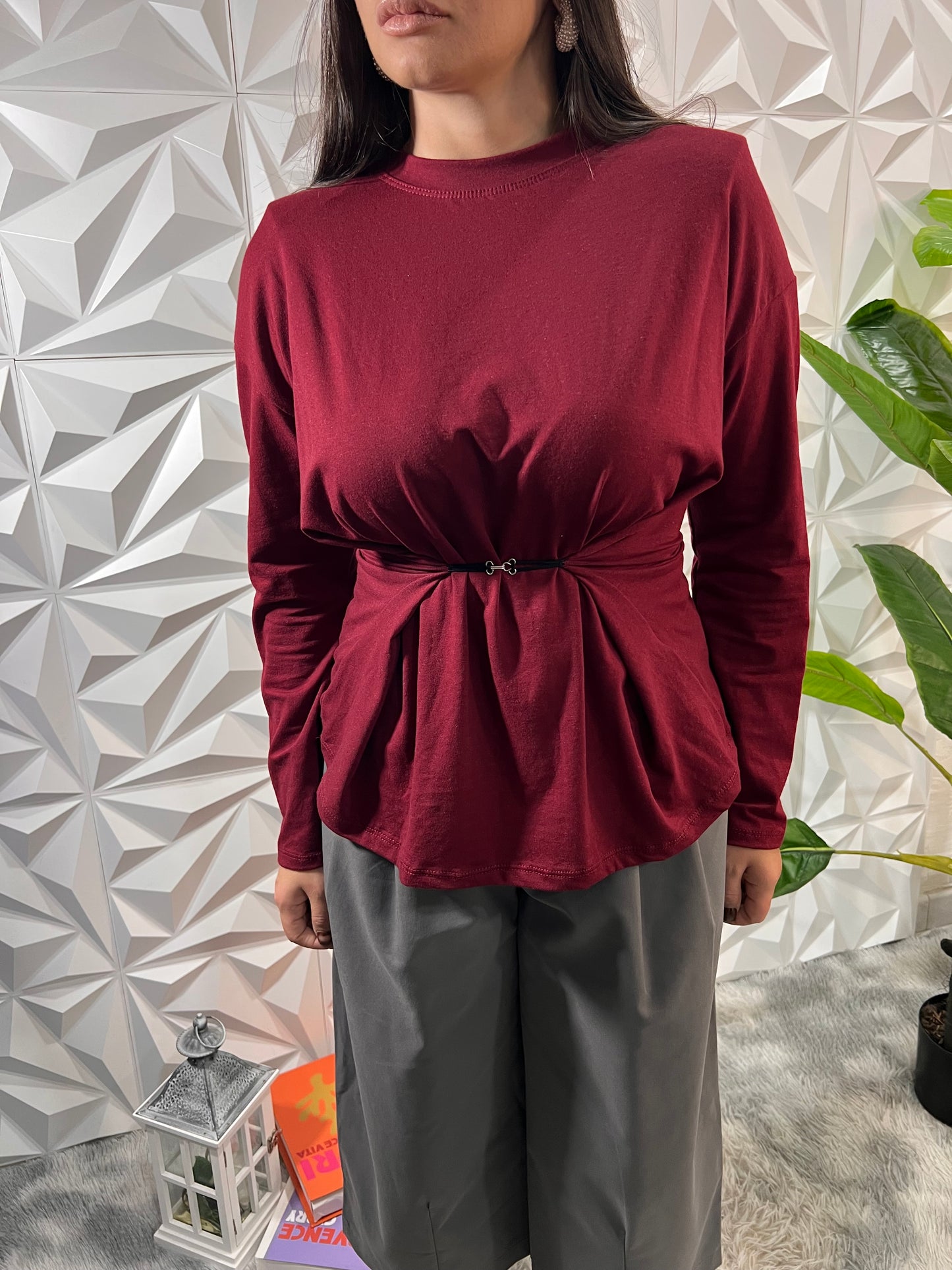 Maglia Giulia bordeaux