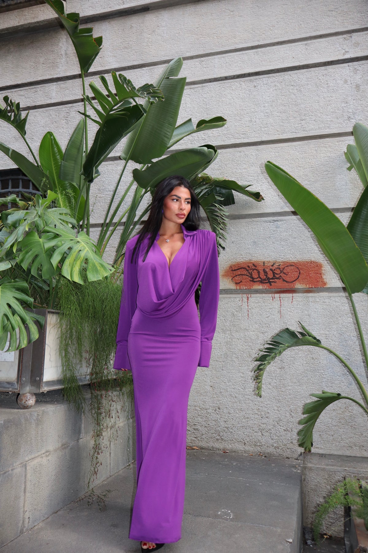 Dress Yohana violet