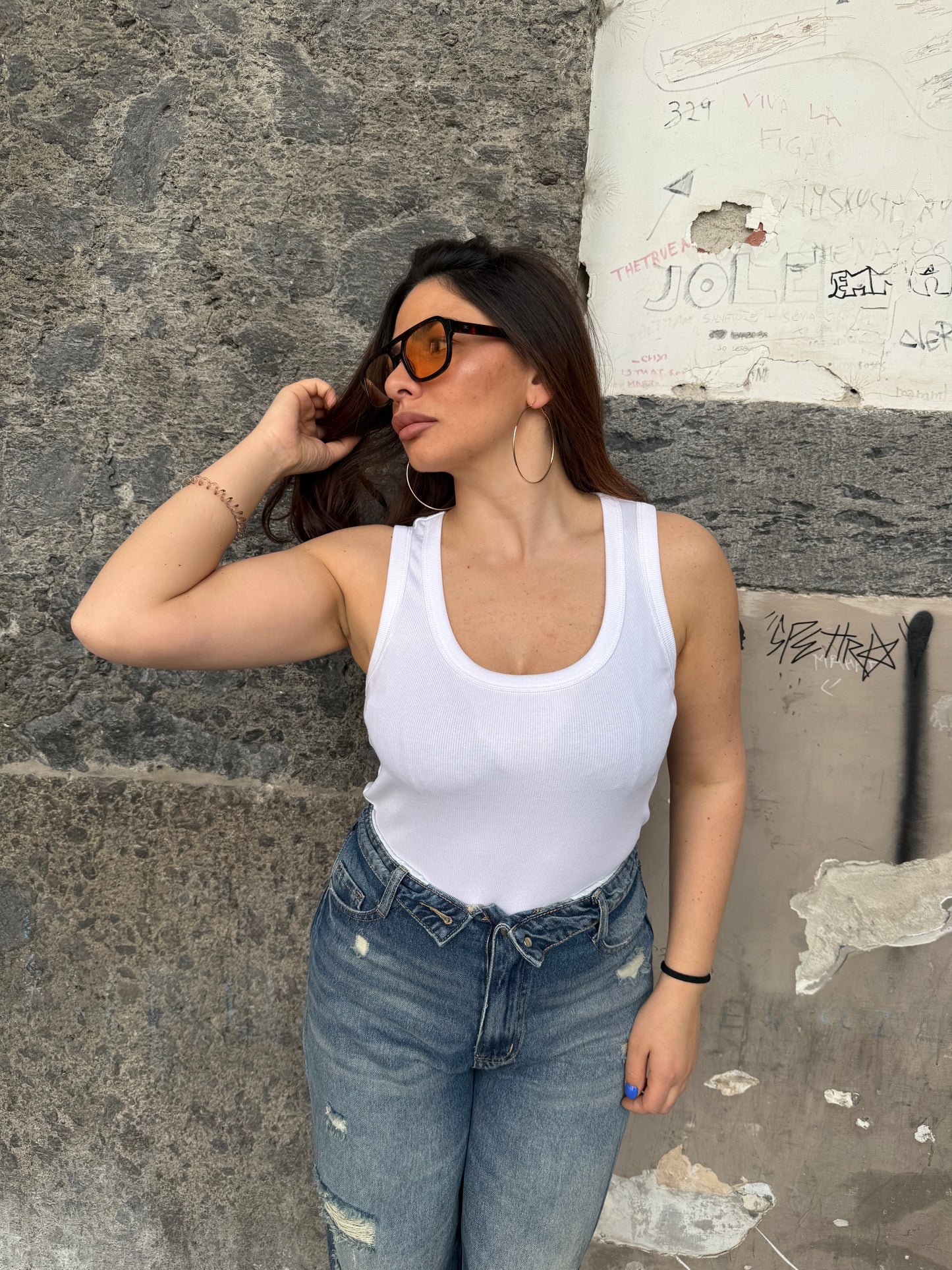 Canotta lumina costine