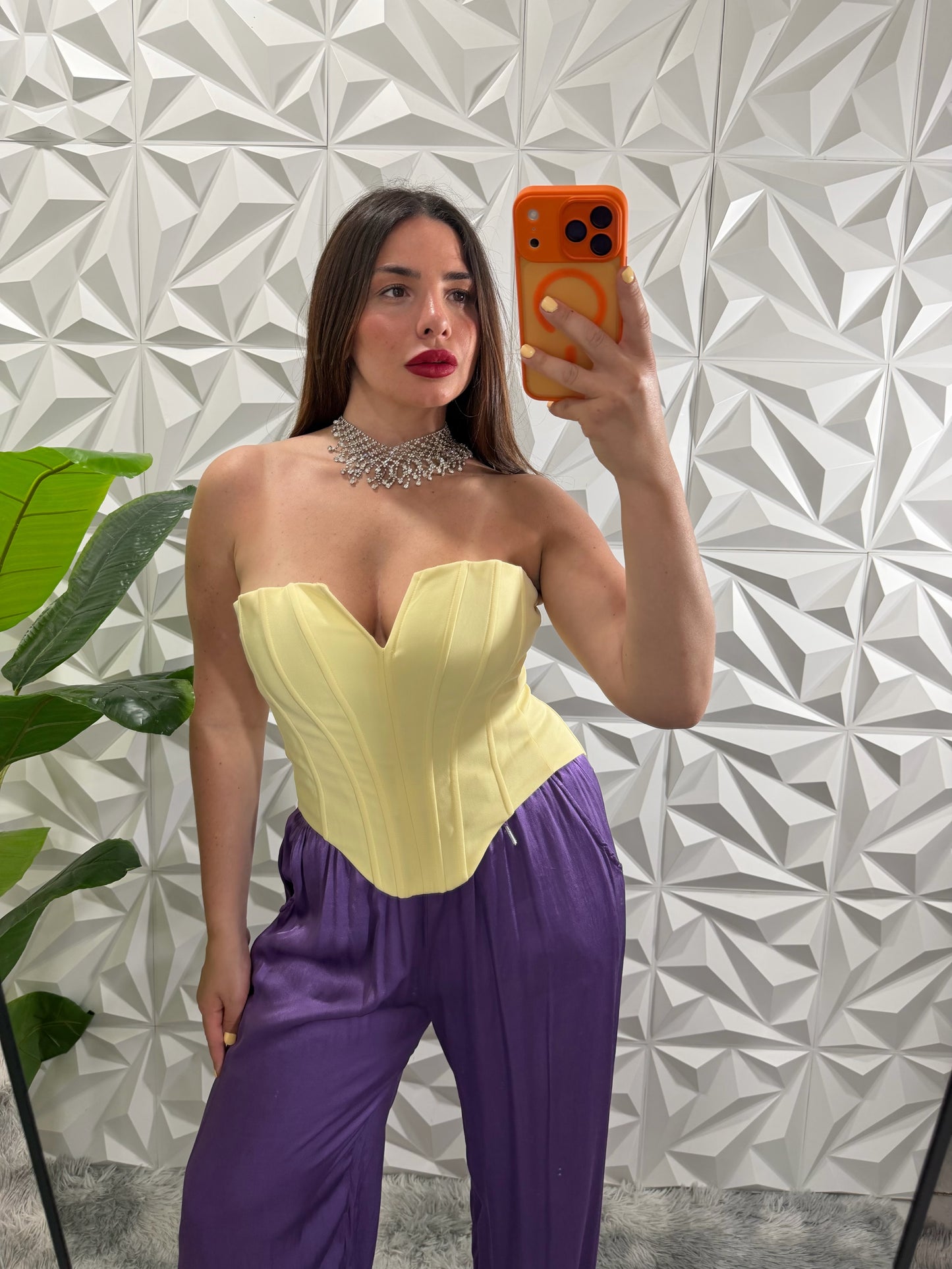 Pantalone satin