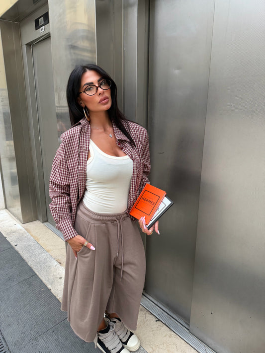 Camicia quadri spalline