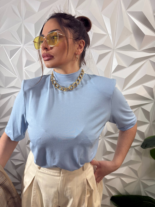 Maglia spalline crop