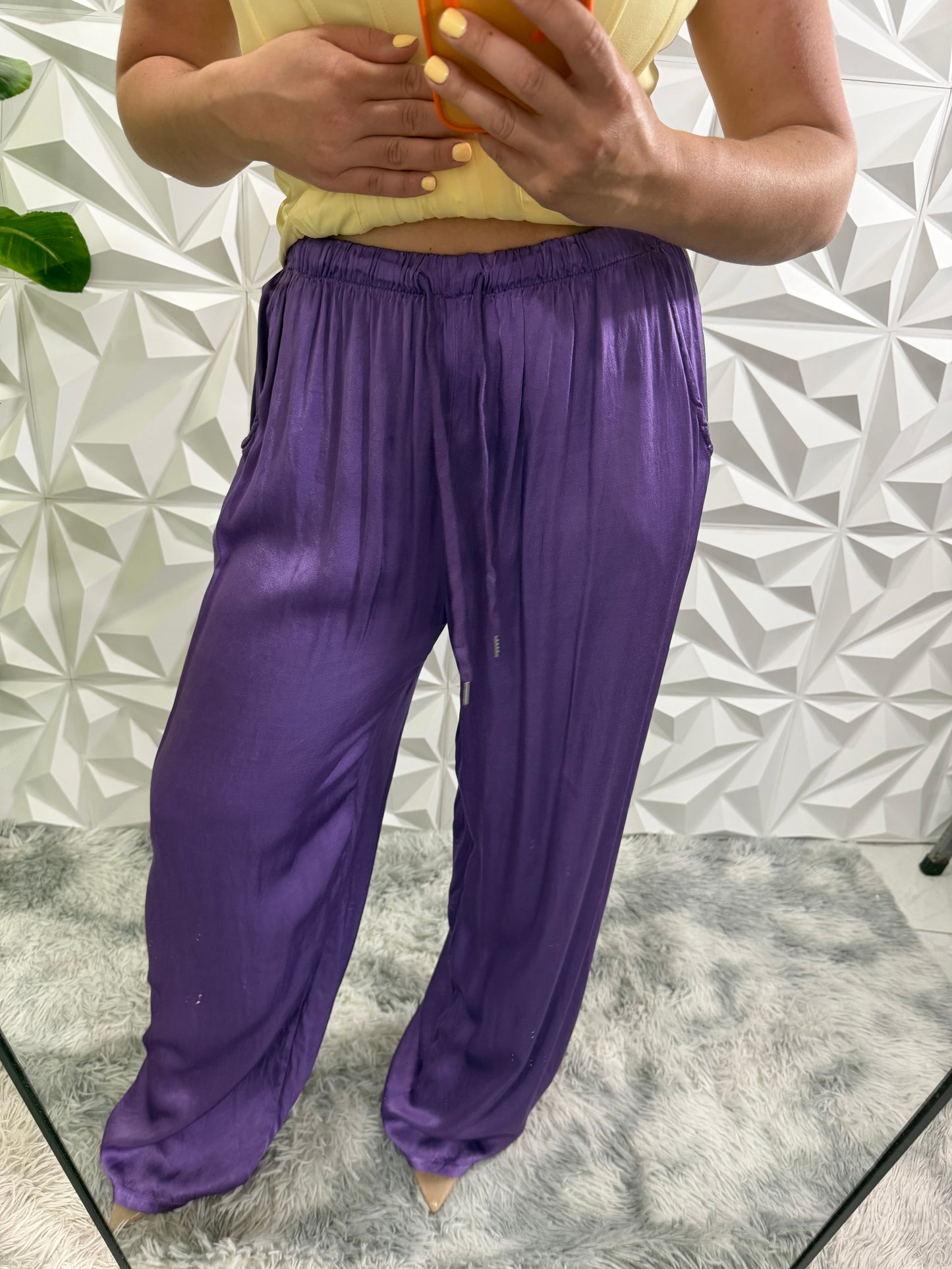 Pantalone satin