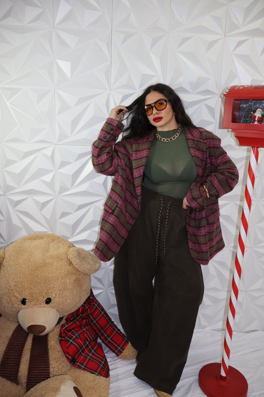 Pantalone baloon tessuto