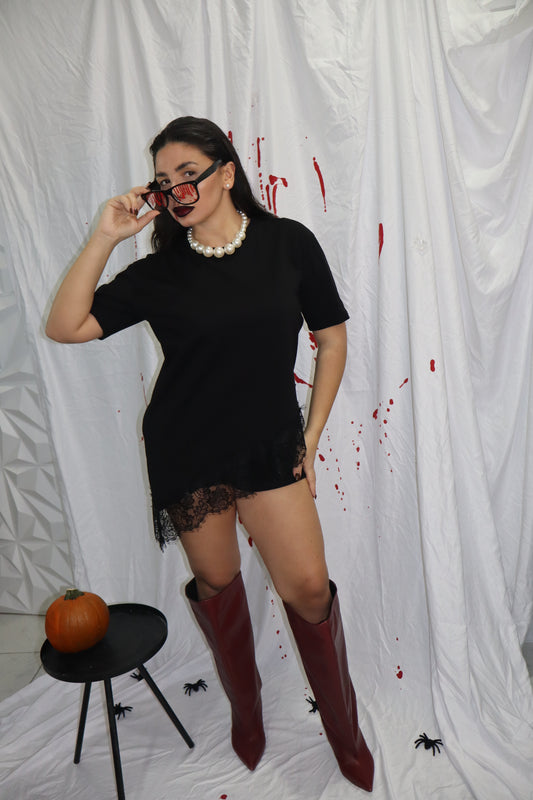 T shirt pizzo lumina