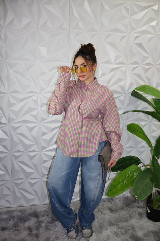 Camicia quadri cotone